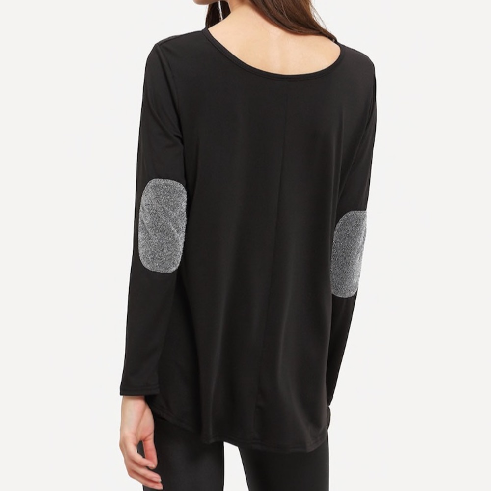 Sparkle Patch Black Long Sleeve